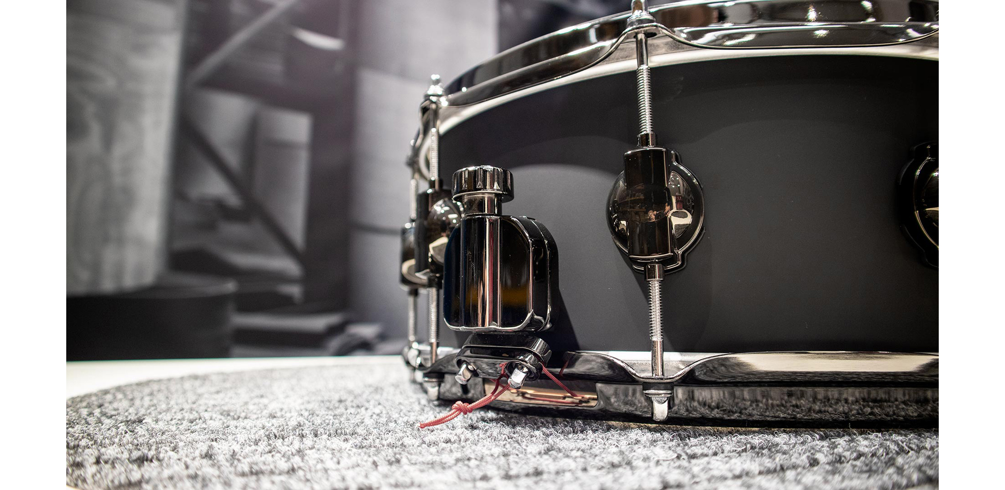 20/85771 Rebel Custom Shop 14&quot;X6&quot; Birch/Mahogany snare - Deep Black SS finish DS DRUM |DS DRUM SD1406BIMAH064-HÀNG CHÍNH HÃNG