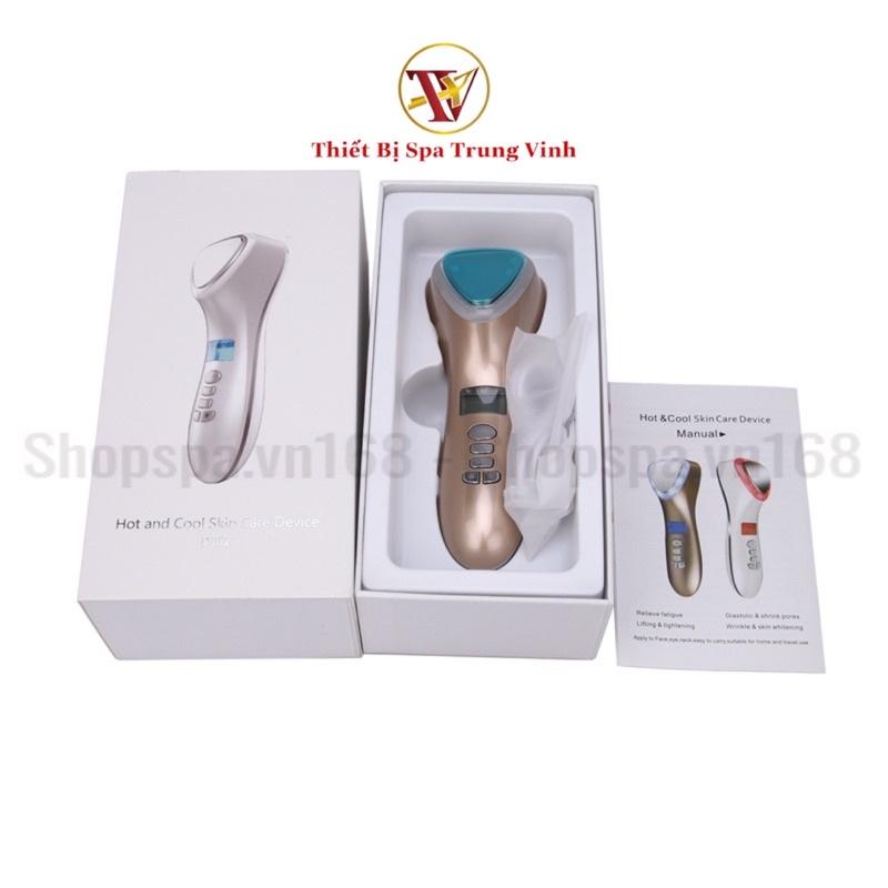 Búa điện di nóng lạnh massage ion ánh sáng sinh học trẻ hóa da D002 - D002