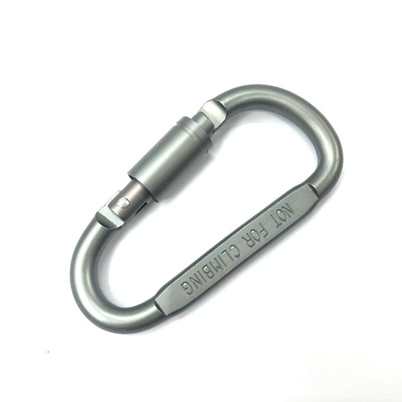 Carabiner Travel Camping Equipment Alloy Aluminum Survival Gear Camp Mountaineering Hook Outdoor Carabiner