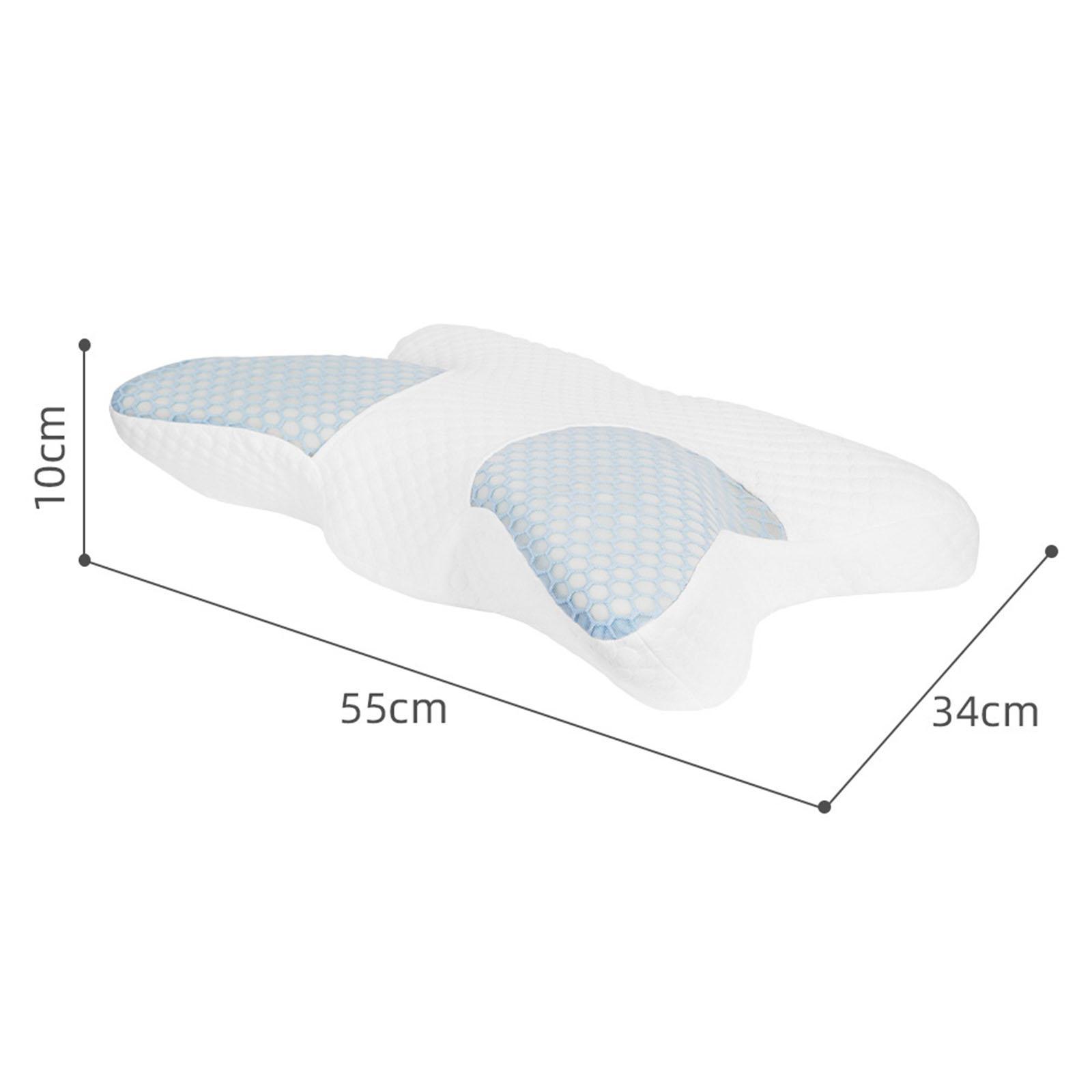 Ergonomic  Cervical Pillow Neck Support Neck  Washable Blue