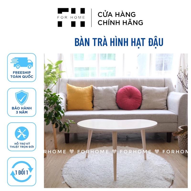 Bàn trà hạt đậu chân gỗ tự nhiên cao cấp ️ ️HÌNH THỰC TẾ ️ Sản phẩm của Nội Thất FOR HOME