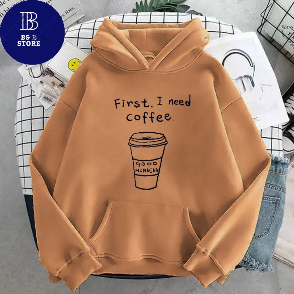 ÁO KHOÁC HOODIE NỈ UNISEX COFFEE FORM RỘNG NAM NỮ NHIỀU MÀU CỰC ĐẸP