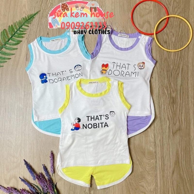 Bộ thun ba lỗ chất mềm mịn co giãn cho bé iu từ 7-20kg