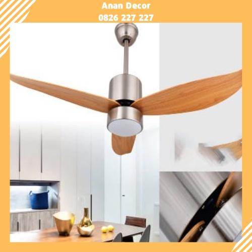 Quạt trần đèn trang trí 3 cánh gỗ hiện đại QT 2679/ 3 cánh ; QT 2671/ 3 cánh