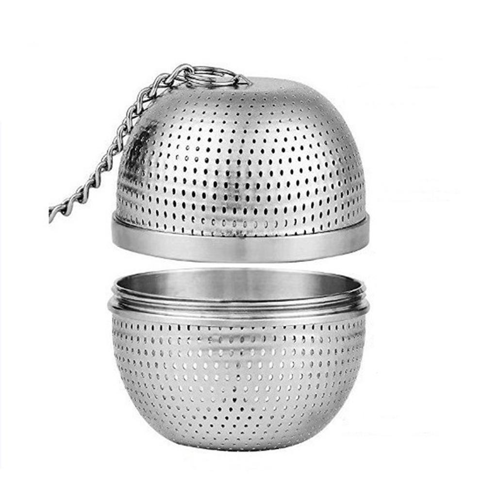 Premium 304 Stainless Steel Tea Filters Mesh Tea Infuser Tea Ball Filter Net Hanging for Mug Cups Teapots Kettle Long Chain Sealed Thread Connection