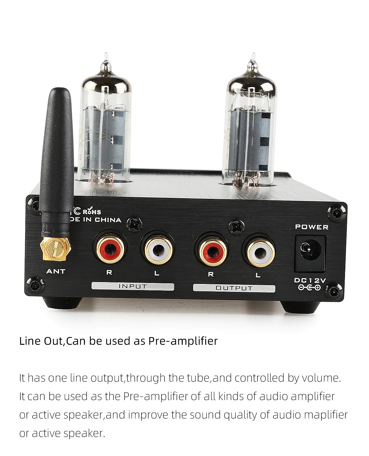 Bộ Preamplifier FX-AUDIO TUBE-03 MKII Bản Nâng Cấp Dùng Bóng 6K4 Chipset ESS9023 Công Nghệ Bluetooth 5.0 HIFI Audio Treble Bass Adjustment Pre-amps DC12V - Hàng Chính Hãng