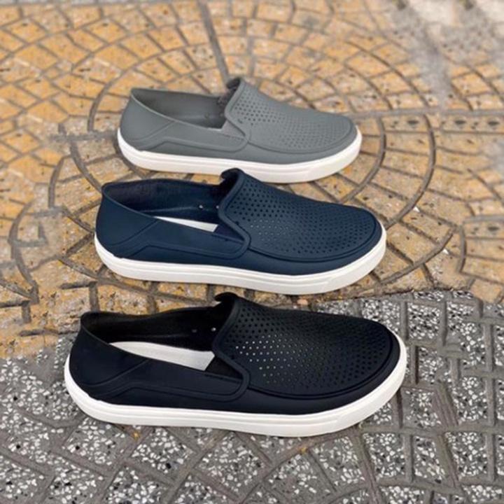 giày slip on cá sấu citilane roka đi mưa, lội nước, đi biển, chống hôi chân cho nam