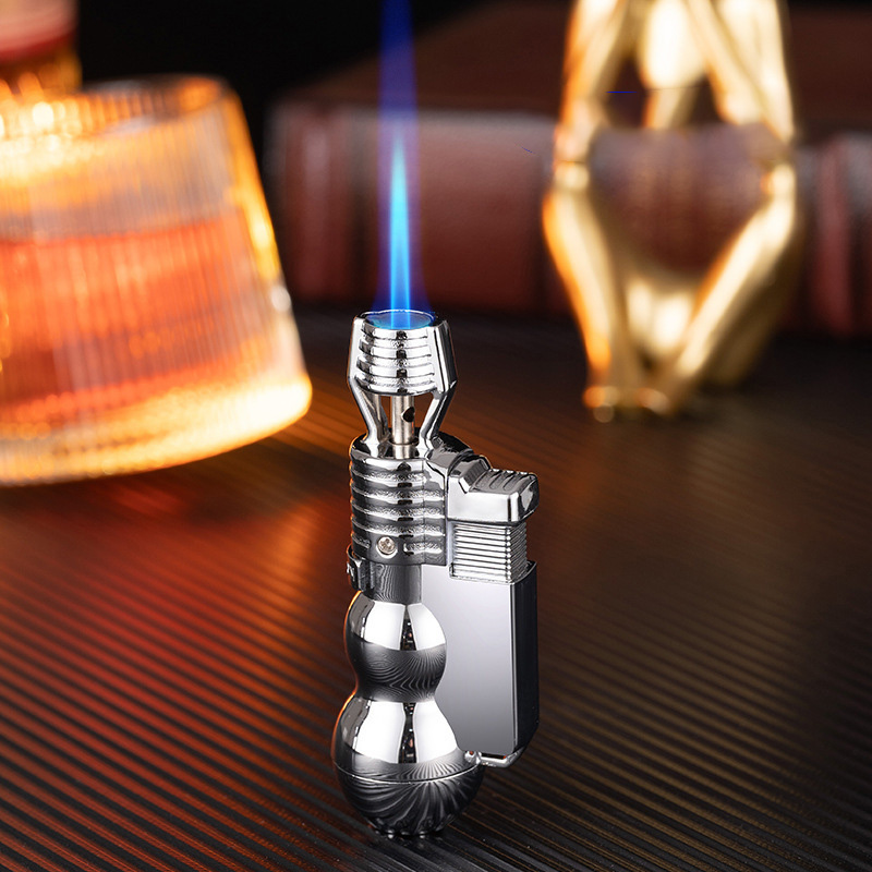 Bật lửa hột quẹt khè đứng BAIRUI BR657 hình hồ lô kim loại - xài gas