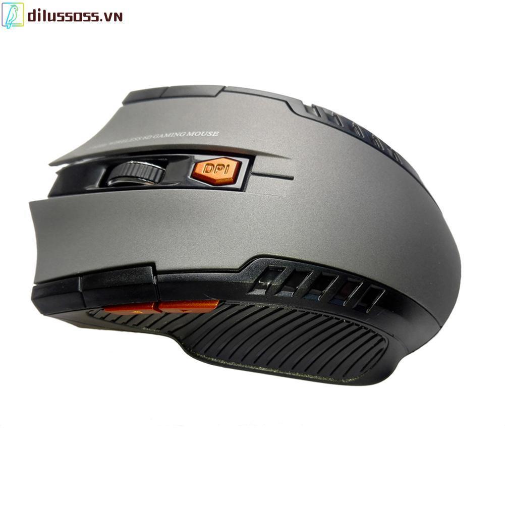 Chuột Gaming Dilussoss không dây 2.4GHz 6 nút bấm cho PC/Laptop