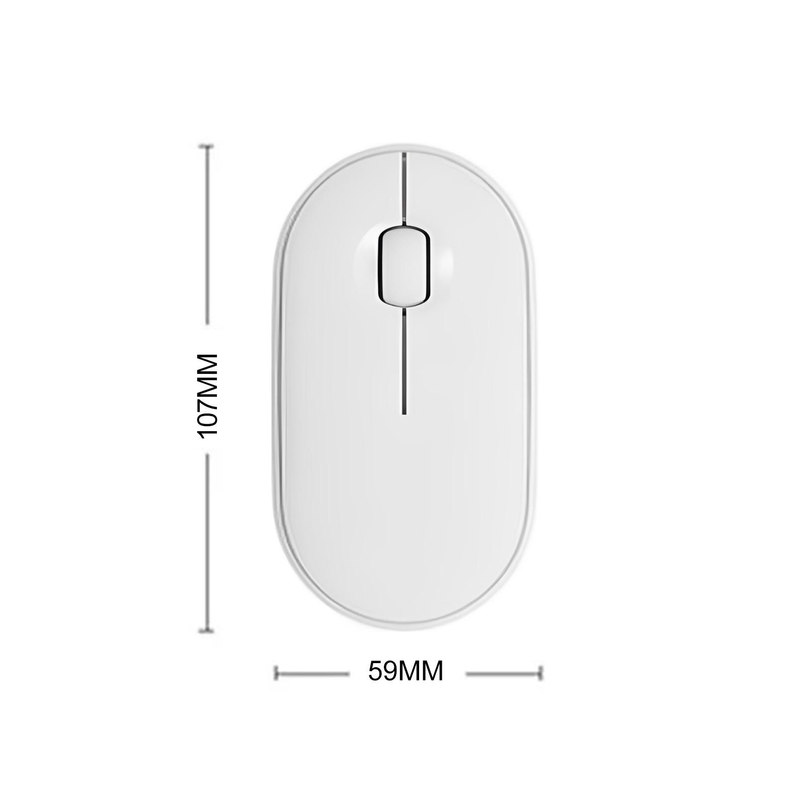 Bluetooth USB Wireless Mouse 1000DPI Portable Rechargeable for Computer