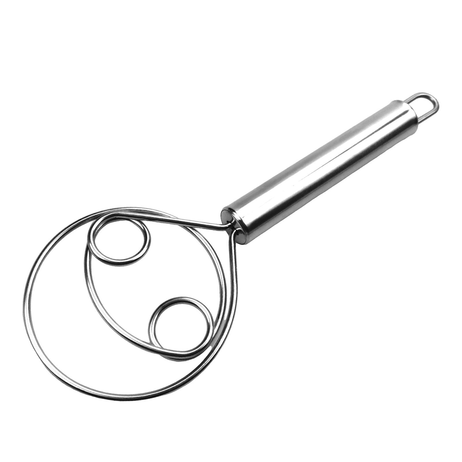 Manual Danish Whisk Bread Mixing Tool Flour Whisk Kitchen Baking Tools Traditional Dutch Whisk Baking Accessories for Biscuits Cake Pastry