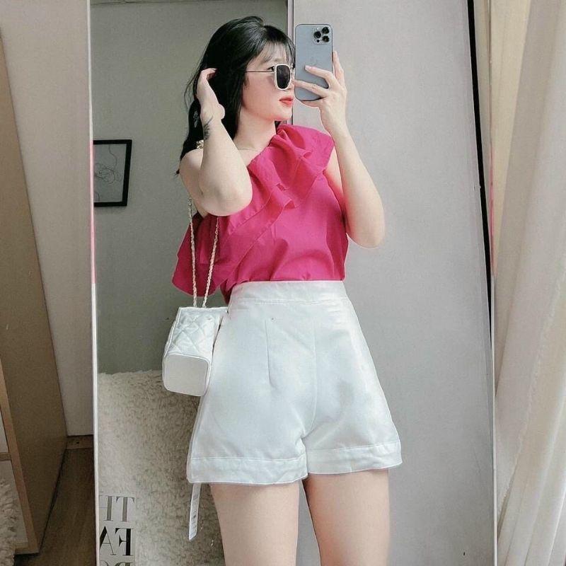 SET LỆCH VAI BÈO HỒNG
