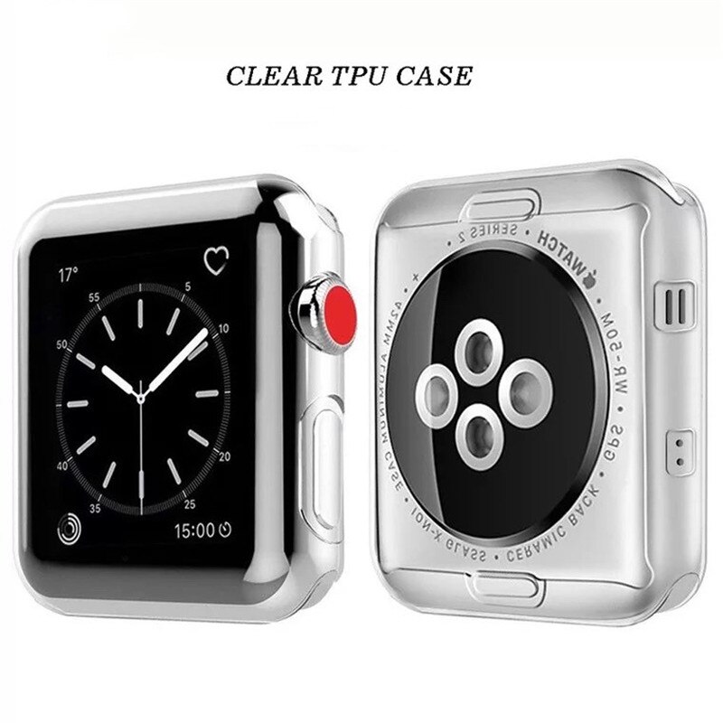 Case ốp bảo vệ silicon dẻo cho Apple Watch 40mm (chống va đập trầy xước, chống bụi, bảo vệ viền) - Hàng nhập khẩu