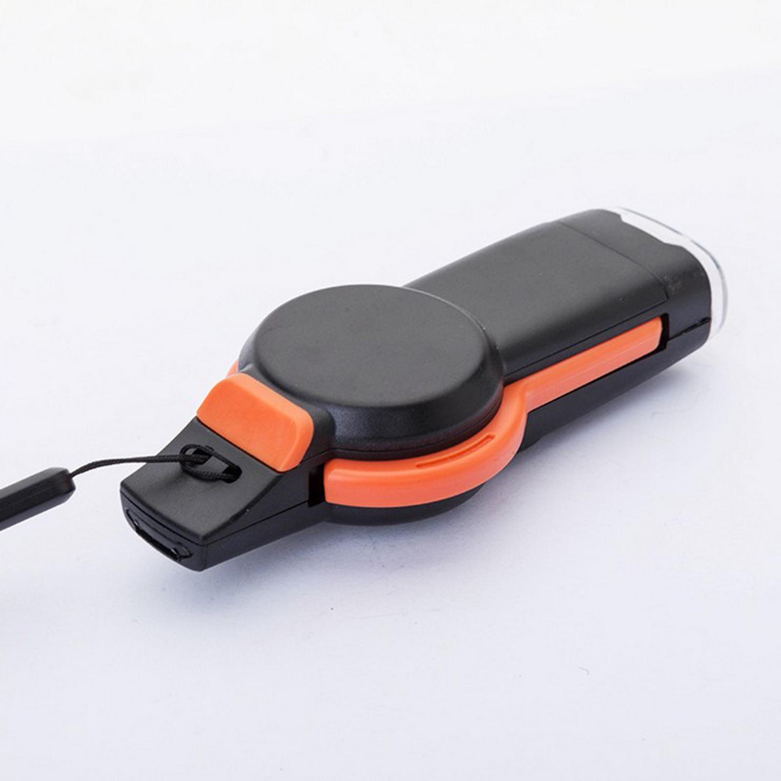 7-in-1 Emergency Survival Safety Whistle Reflector Mirror LED Signal Lights