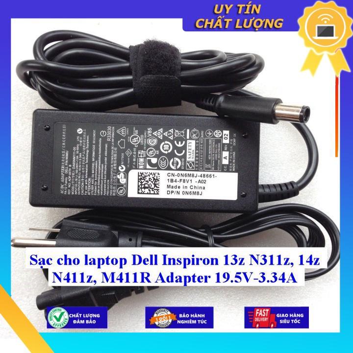 Sạc cho laptop Dell Inspiron 13z N311z 14z N411z M411R Adapter 19.5V-3.34A - Hàng chính hãng MIAC442