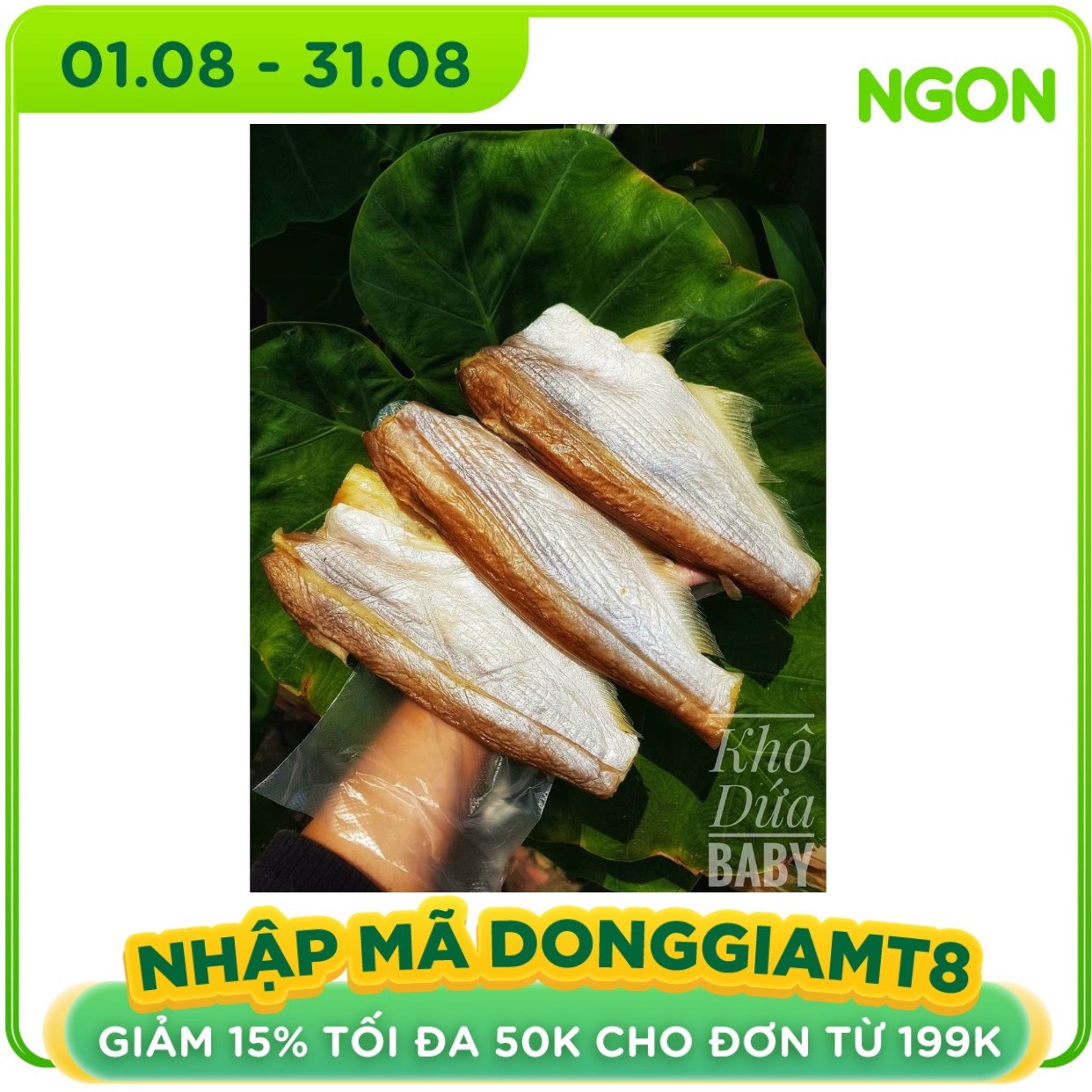 Khô cá dứa baby - Gói 500g