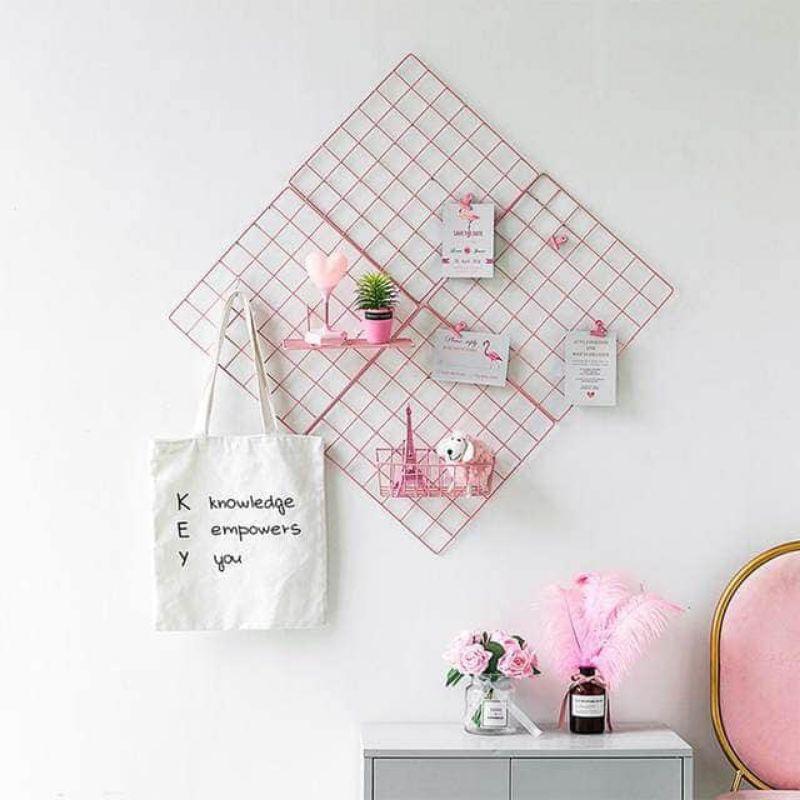Set 6 món 4 khung lưới + 1 giỏ treo + 1 thanh treo để đồ