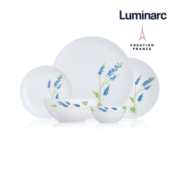 Bộ 6 Đĩa Chấm Thuỷ Tinh Luminarc Diwali Seine Blue 11cm - LUDIN3359