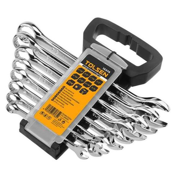 Bộ 8 Khóa Vòng Miệng Tolsen 15375 - Bạc