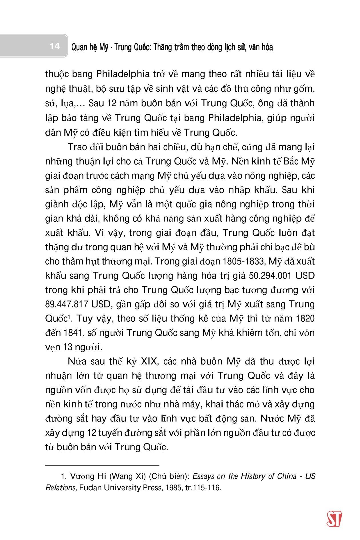Quan Hệ Mỹ-Trung Quốc - Thăng Trầm Theo Dòng Lịch Sử, Văn Hóa