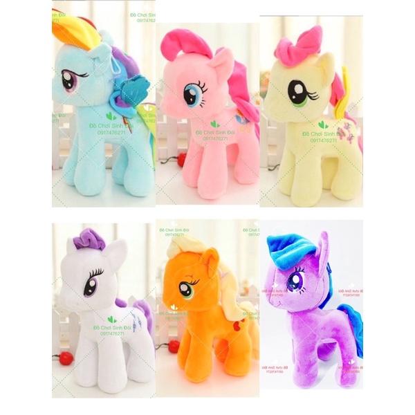 thú bông ngựa pony 28cm -vàng