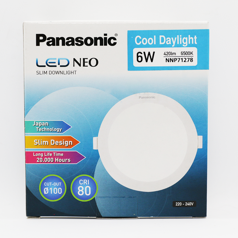 Đèn LED tròn âm trần Panasonic NEO SLIM - Hàng chính hãng