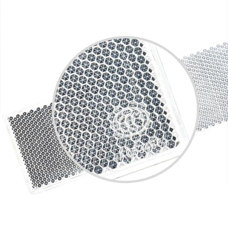 Miếng Dán Phản Quang Hình Chữ Nhật 5x15cm An Toàn Cho Xe Hơi / Xe Máy