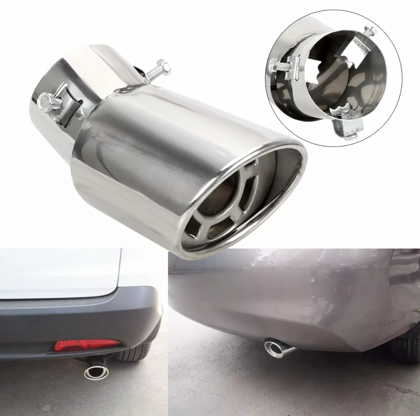 BỘ CHỤP ĐUÔI ỐNG PÔ ỐNG XÃ XE HƠI ÔTÔ MẪU MỚI HÀNG CAO CẤP