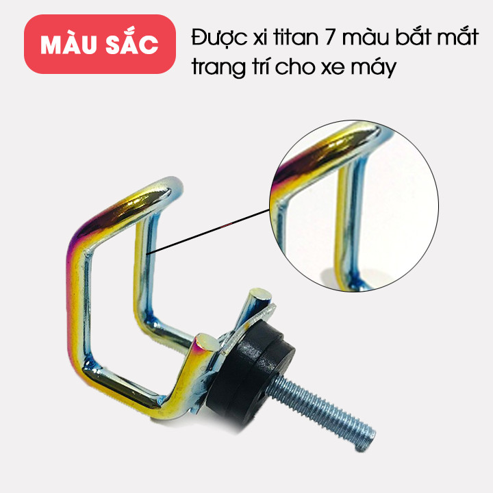 Móc treo đồ xe máy biker Thái Lan titan vuông xi (hàng nhập khẩu) -TKBs.1006