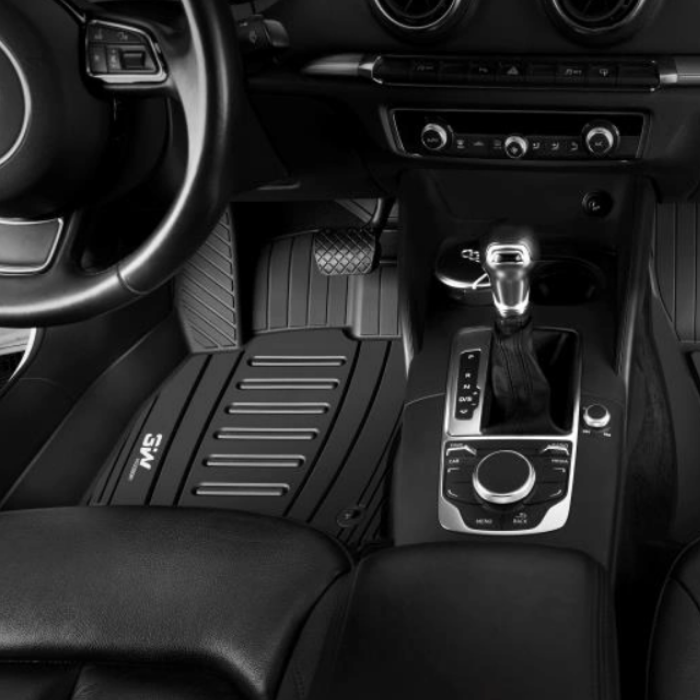 Thảm lót sàn xe ô tô Audi A6 2019+đến nay Nhãn hiệu Macsim 3W chất liệu nhựa TPE cao cấp