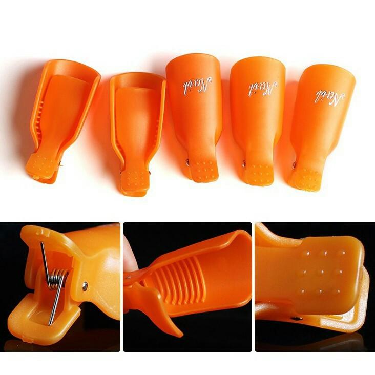 Set 5 cái kẹp ủ móng tháo gel
