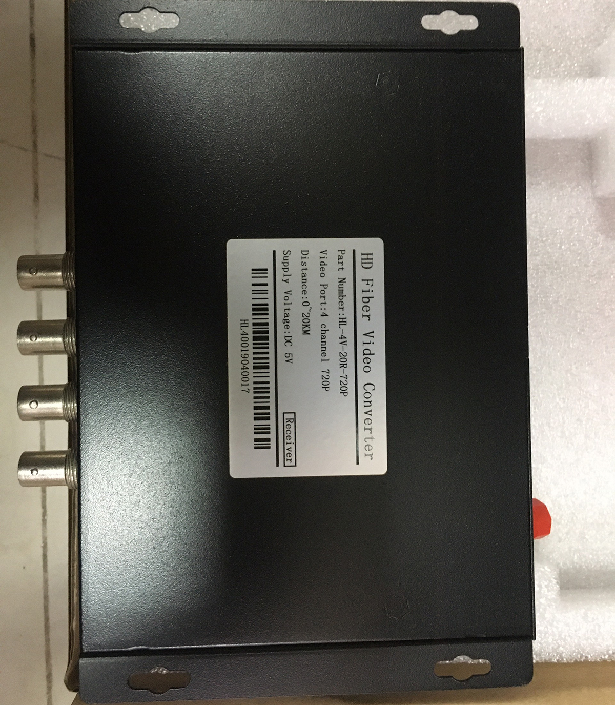 Bộ chuyển đổi Video sang quang 4 kênh GNETCOM HL-4V-20T/R-720P - Hàng Chính Hãng