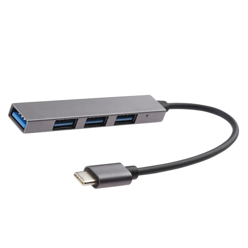 Premium Aluminum 4 Port to USB 3.0 Type C Hub for iMac MacBook Pro Laptop