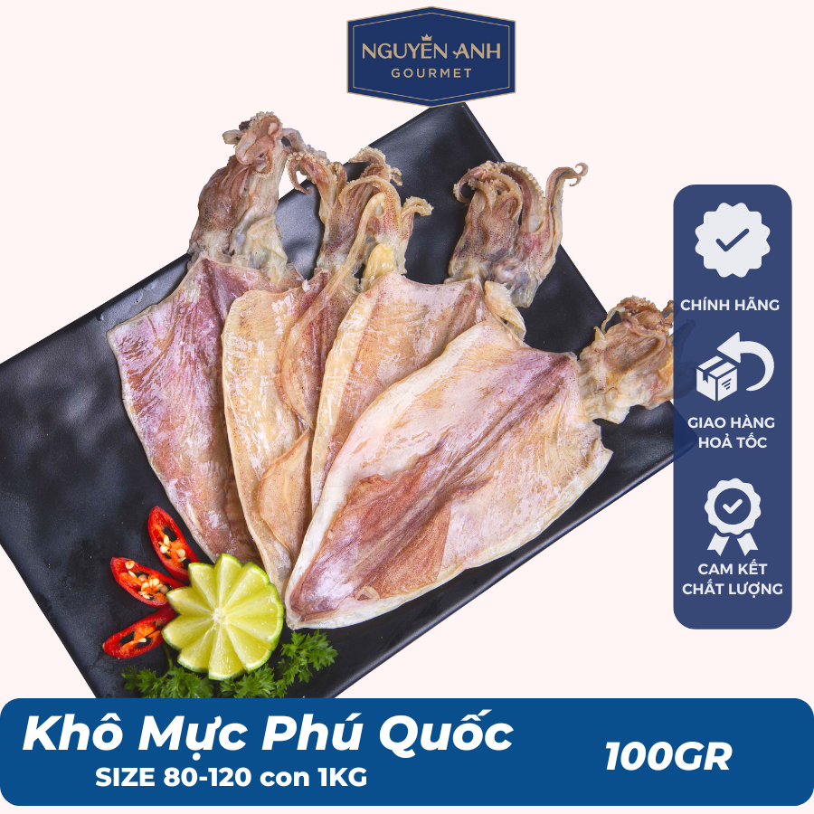 Mực khô Phú Quốc  Nguyên Anh 100g