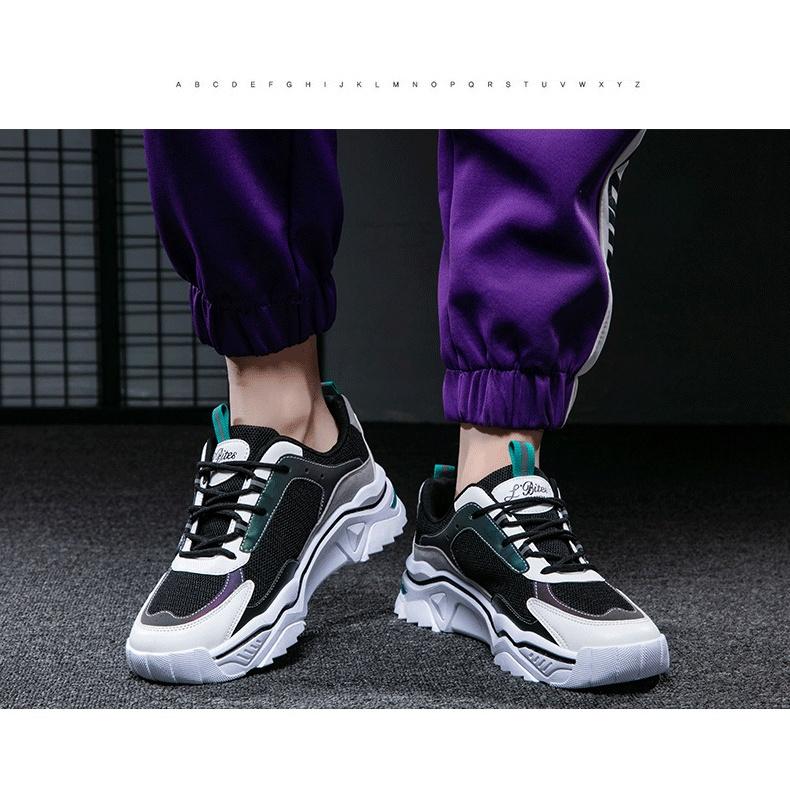 Giày Sneakers Nam Thời Trang Phong Cách Trẻ Tăng chiều Cao K01GN