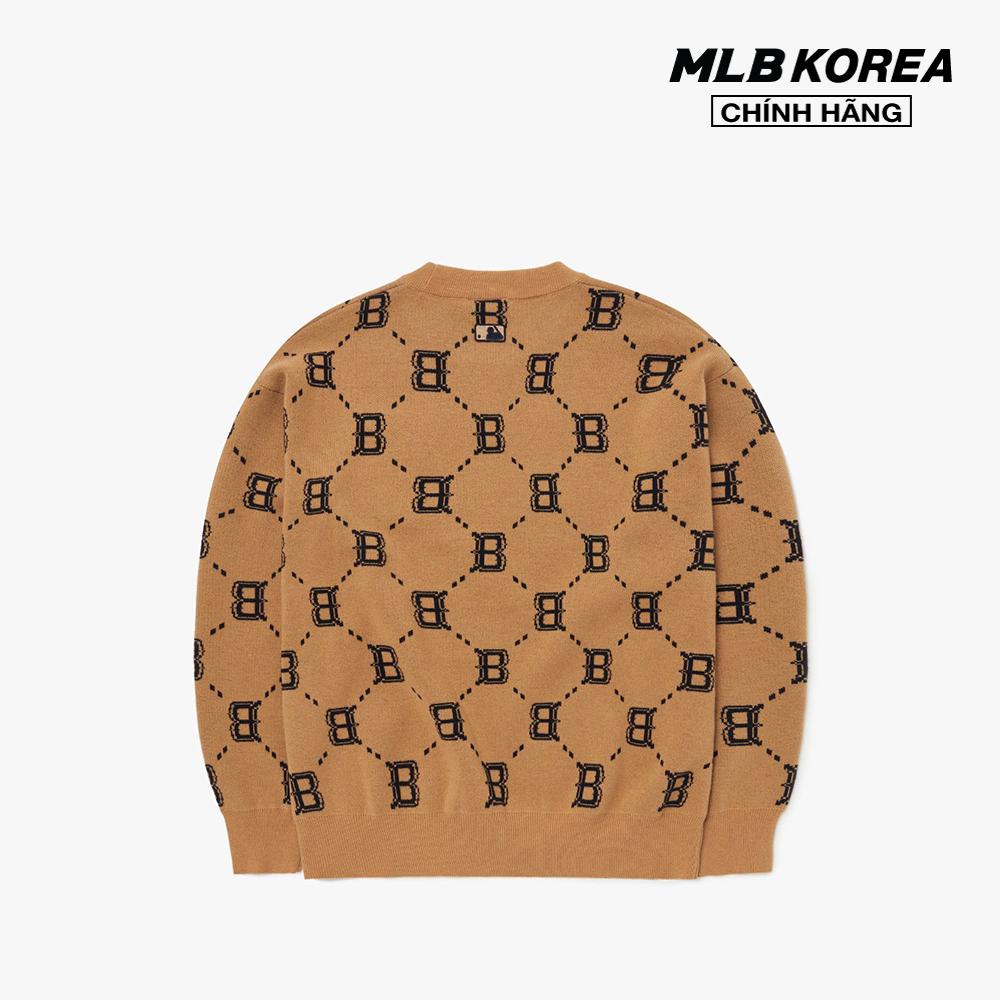 MLB - Áo sweater phom suông tay dài Dia Monogram Overfit 3AKPM0226-43BGS