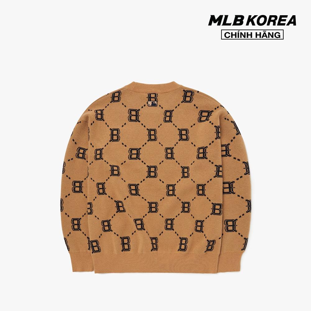 MLB - Áo sweater phom suông tay dài Dia Monogram Overfit 3AKPM0226