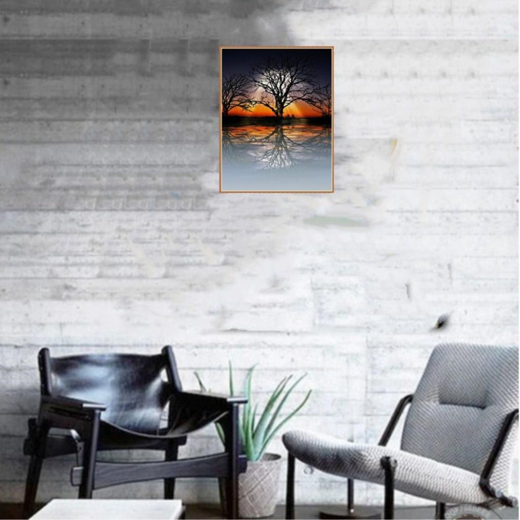 Home Diamond Painting Colorful Tree Sunlight Fashion Wall Decor Handmade DIY