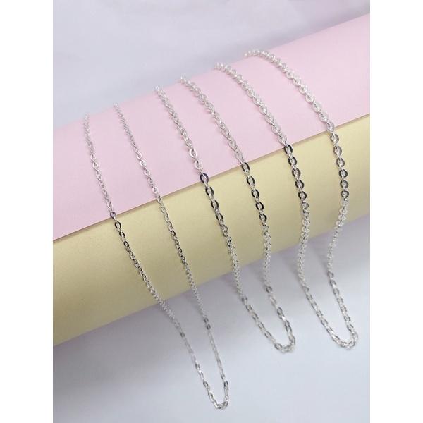 Dây chuyền bạc chữ O cho bé yêu dài 34-36 cm chuẩn bạc ta nguyên chất