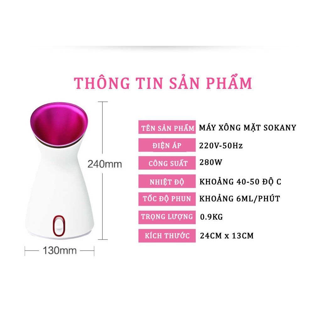 Máy Xông Mặt Bằng Hơi Nước Sokany Mini Nóng Lạnh Tiện Dụng Dễ Dàng Sử Dụng