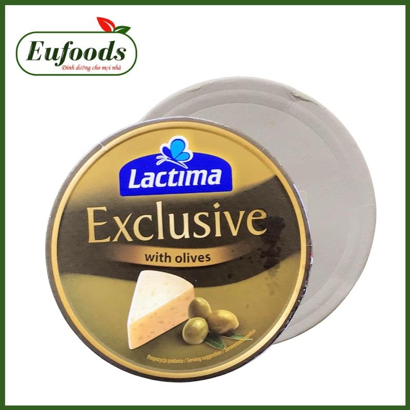 Phô Mai Hộp Tròn Lactima Exclusive Olive Ba Lan 140g