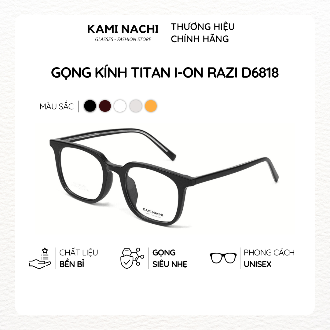 Gọng kính Special Angel phiên bản Razi chất liệu Titanium mạ I-on mã D6818 KAMI NACHI