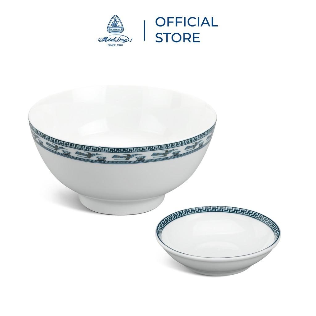 Bộ chén dĩa sứ Minh Long 36 sản phẩm - Jasmine - Chim Lạc