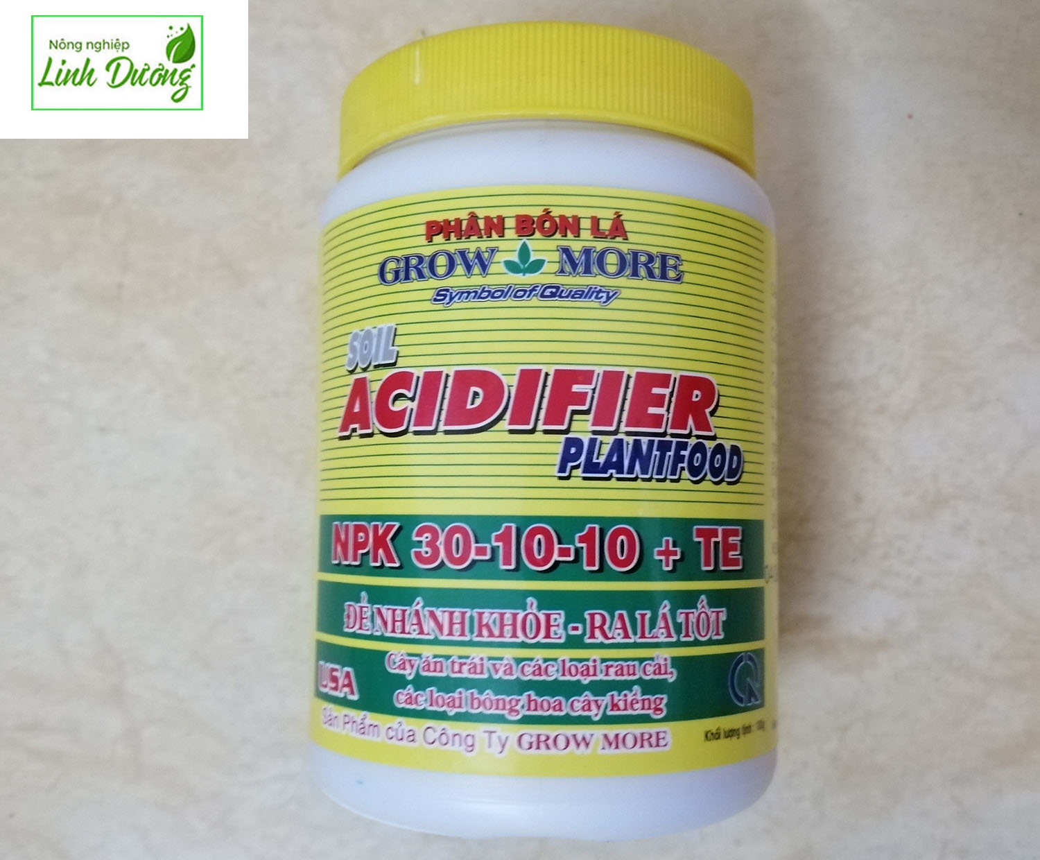 Phân bón lá GROWMORE - MADE IN USA - Soil Acidifier NPK 30-10-10 + TE ĐẺ NHÁNH KHỎE, RA LÁ TỐT
