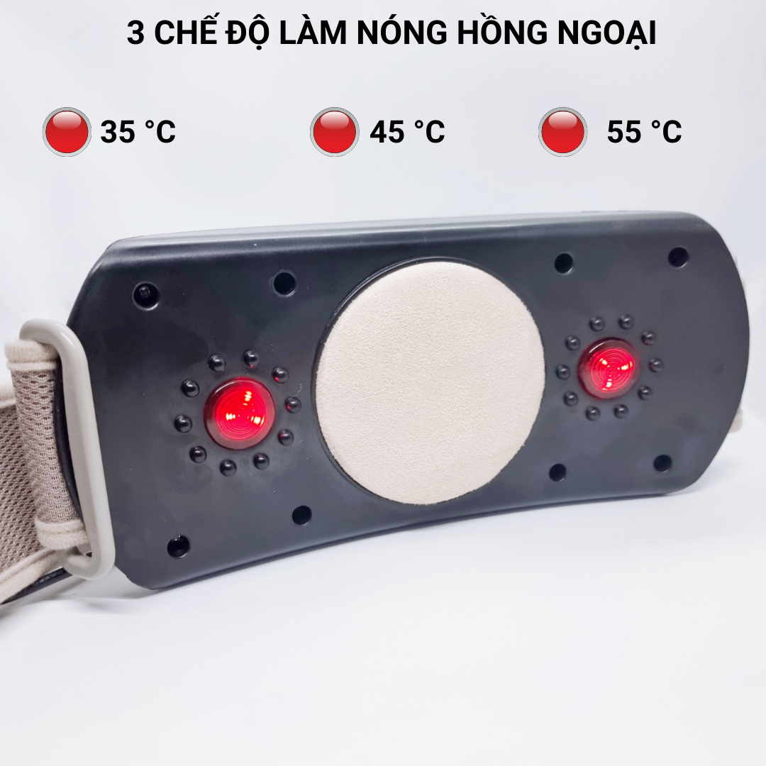 Máy Massage Bụng SP1810, Đai Massage Giảm Eo, Máy Rung Bụng Kết Hợp Làm Nóng Hiệu Quả