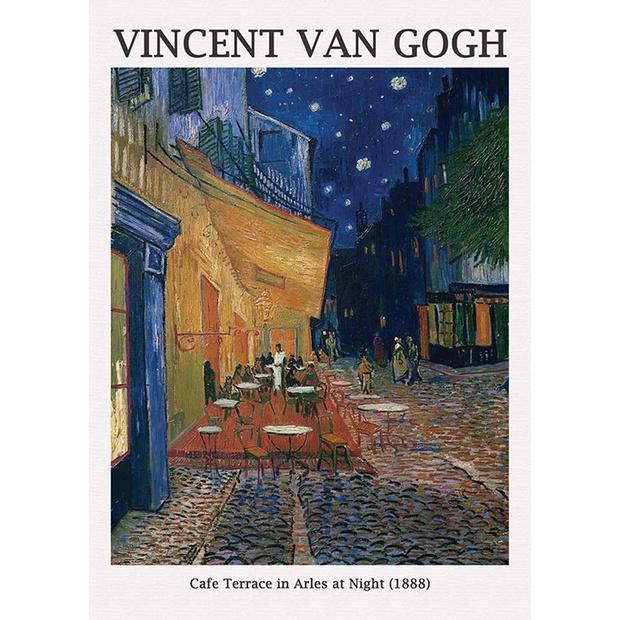 Tranh canvas - Cafe Terrace in Arles at Night - Vincent van Gogh