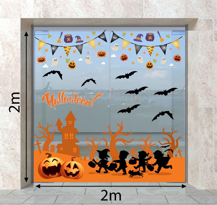 DECAL TRANG TRÍ HALLOWEEN 2023  COMBO SỐ 6