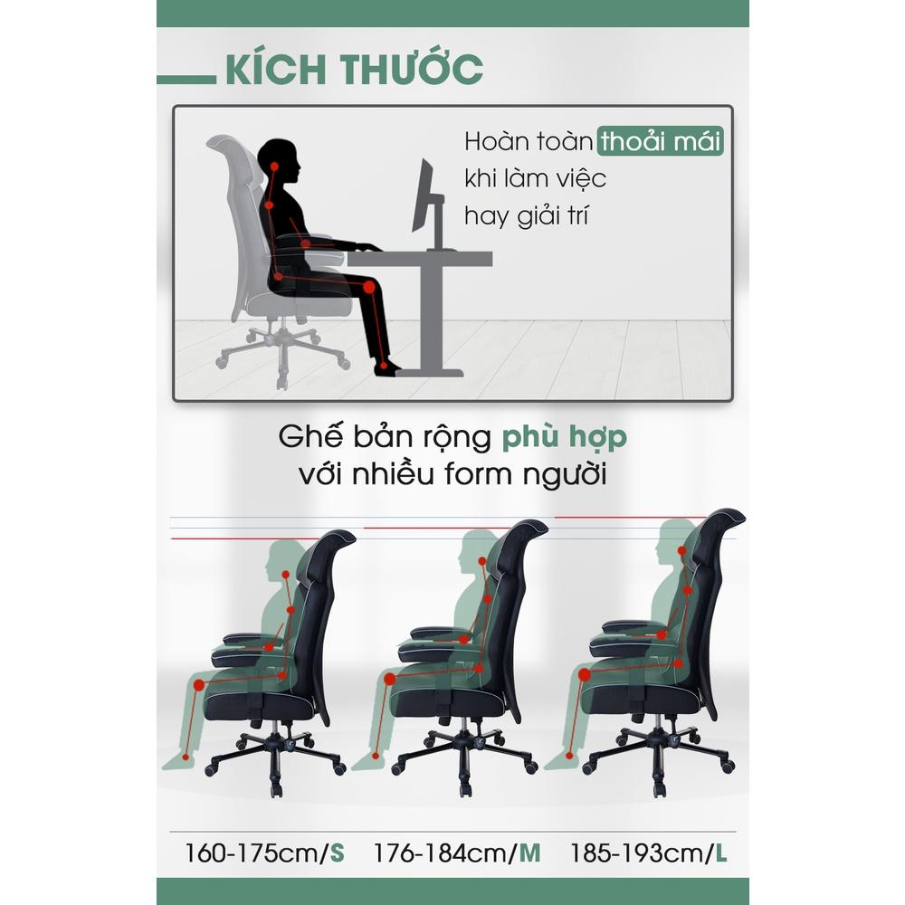 Ghế Gaming, ghế Giám đốc GG002 Trắng