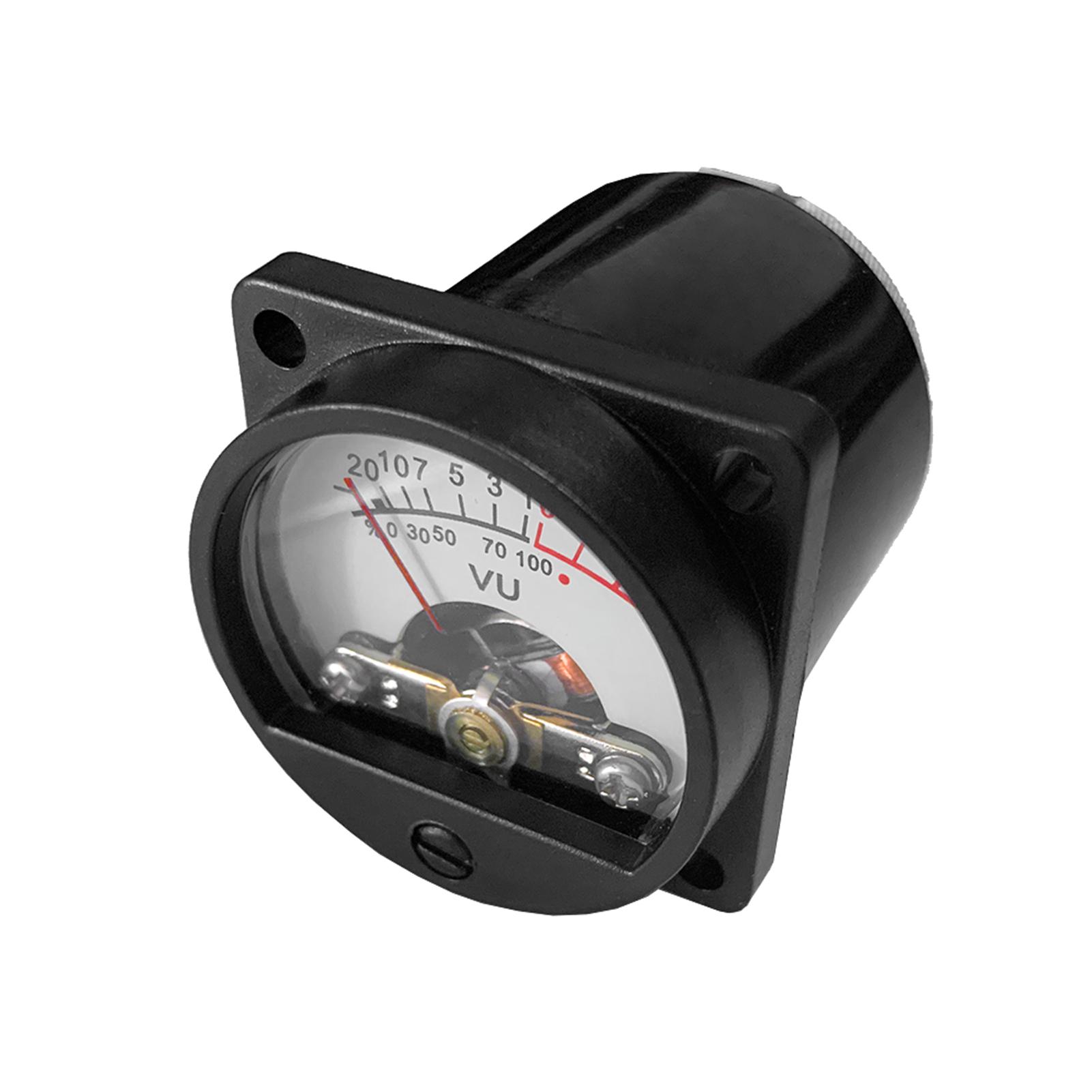 VU Meter 2 Pcs Panel VU Meters Warm Back Light Analog DB Sound Level Indicator Recording & Audio Level Amp with Driver