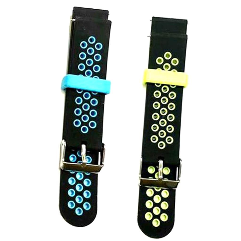 20mm Universal Two-Color Two Quick Release Switch Ear Silicone Strap